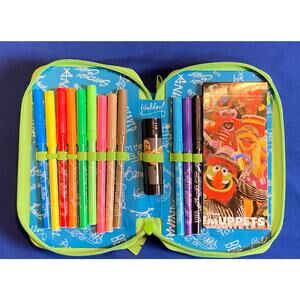 Disney Store Art Stationary Set Rare 2014 Muppets- Kermit Miss Piggy Fozzie